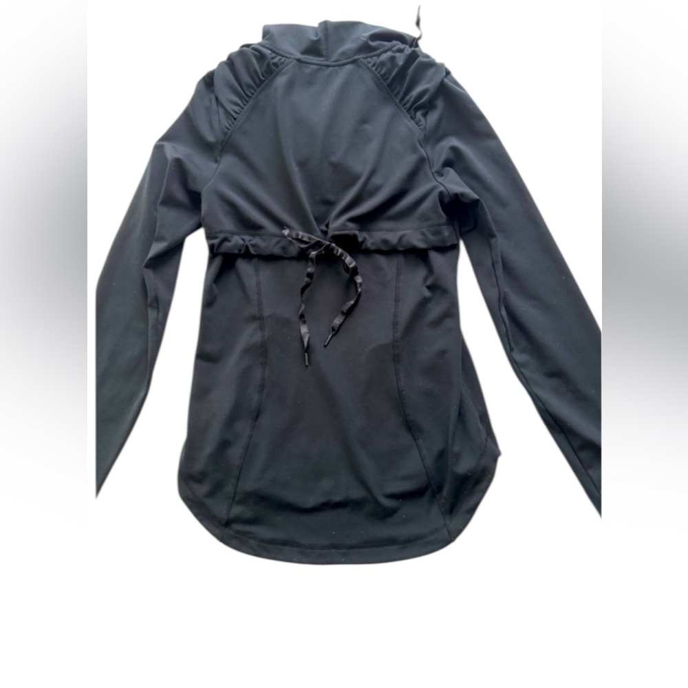 SPANX Black Sleek Hoodie zipper Pullover women’s Size Small